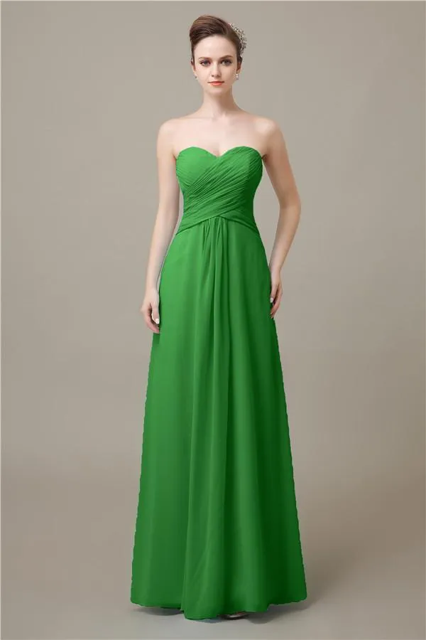 Pretty Sweetheart A-line Floor-Length Bridesmaid Dresses