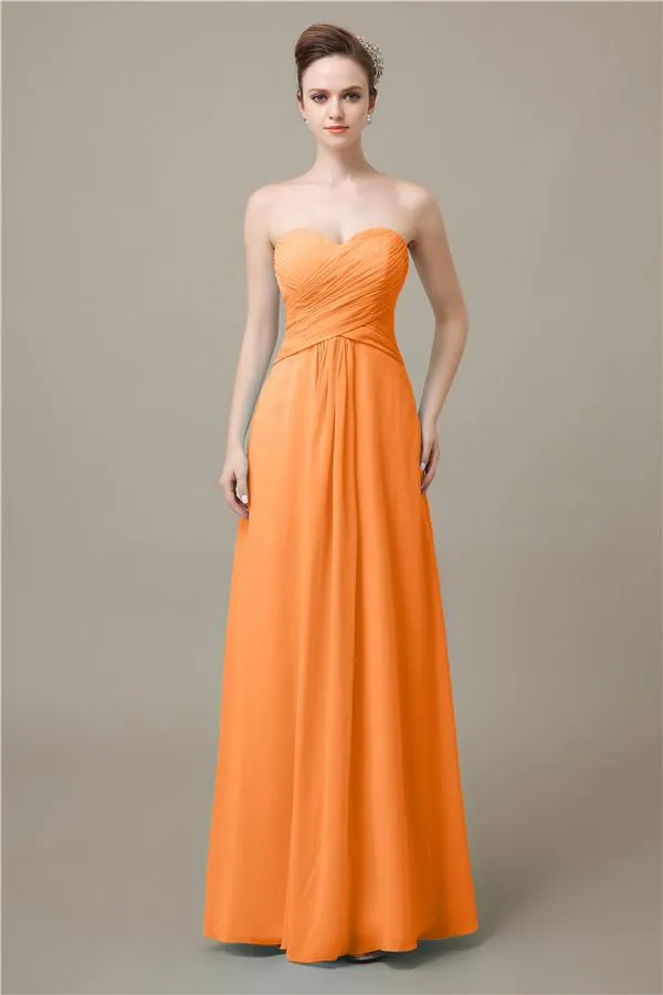 Pretty Sweetheart A-line Floor-Length Bridesmaid Dresses