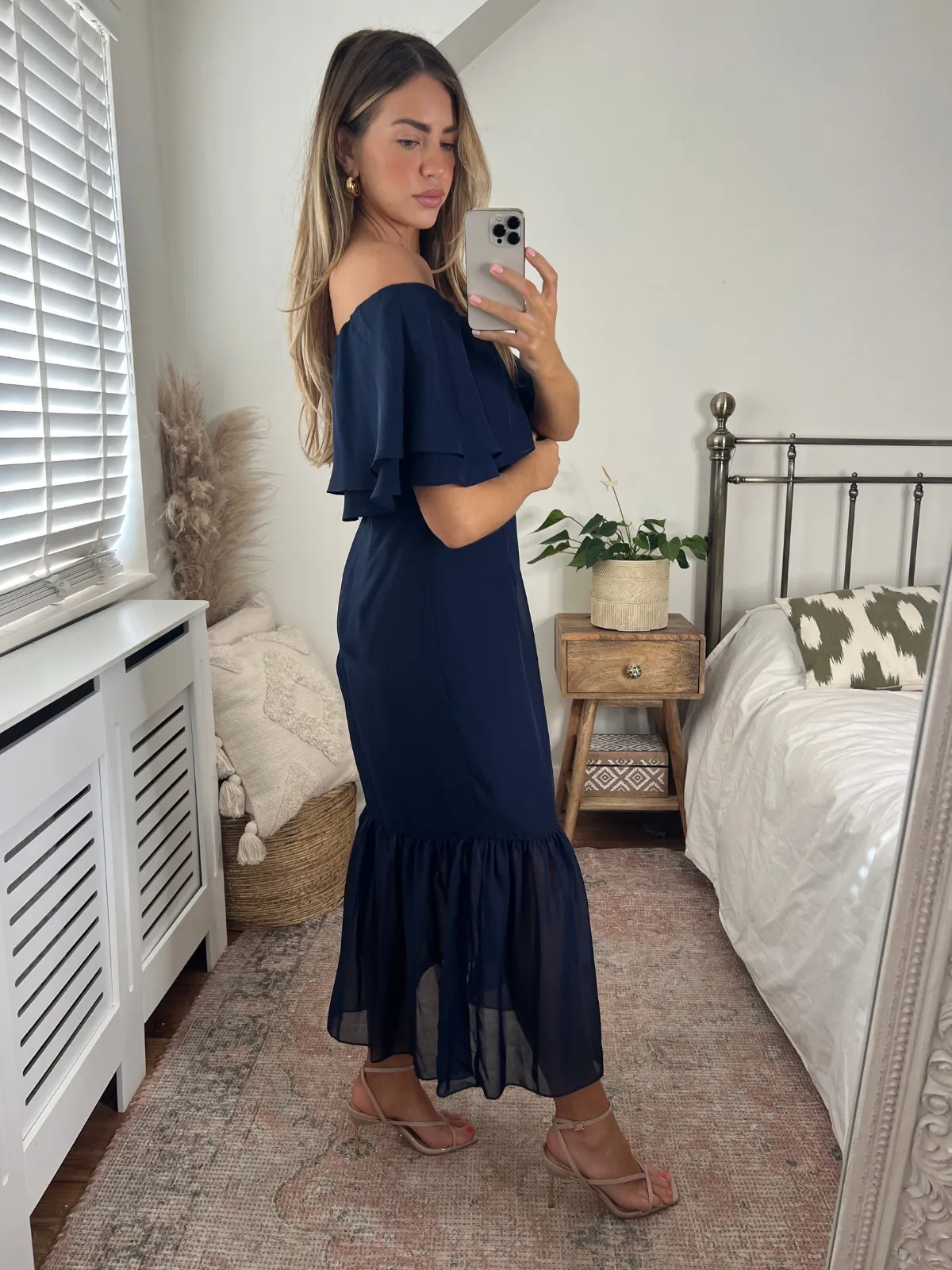 Tara Bandeau Dress / Navy