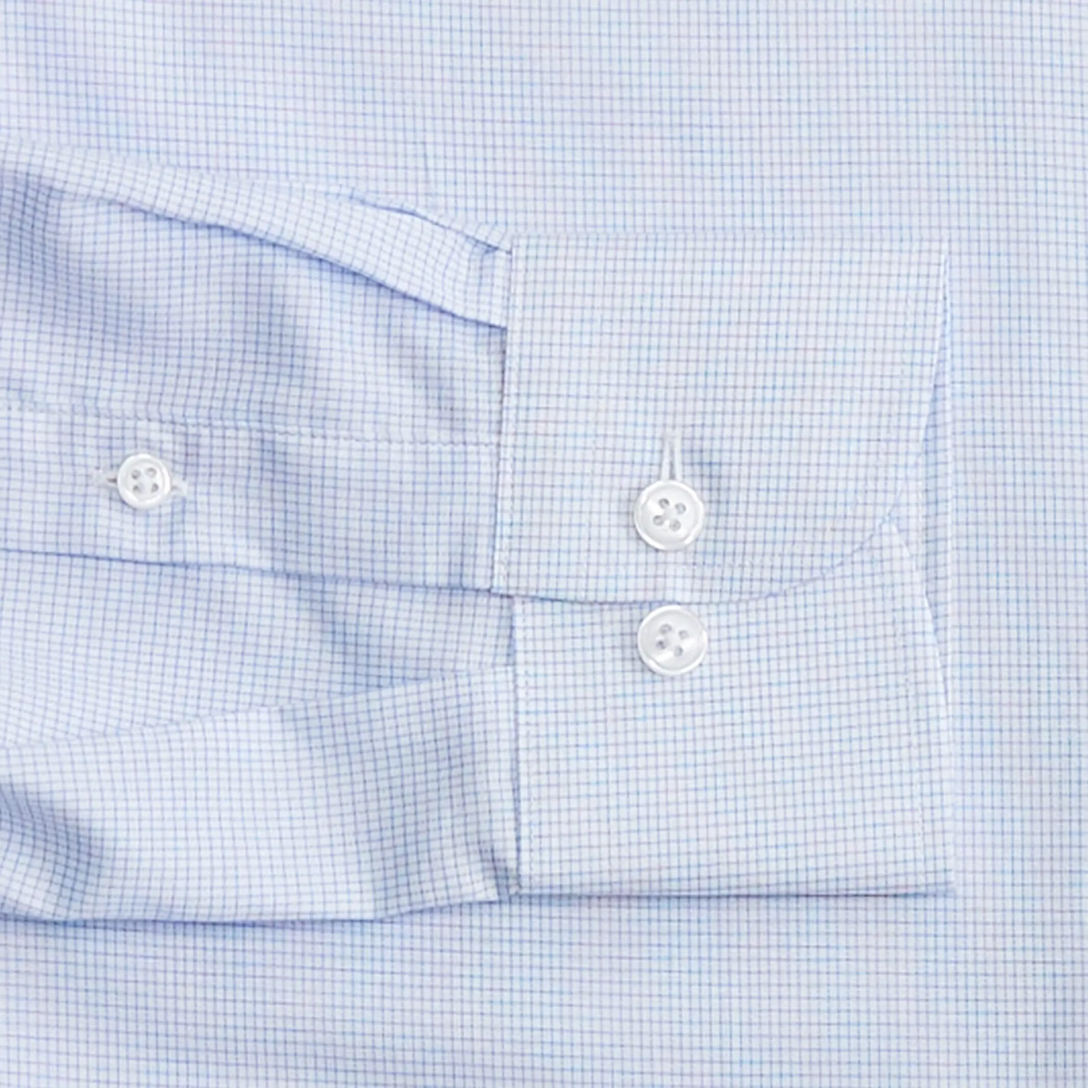 The Light Blue Albini Otten Check Custom Shirt