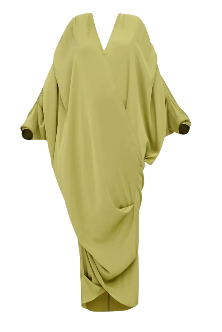 Tibara Kaftan Dress | Lime