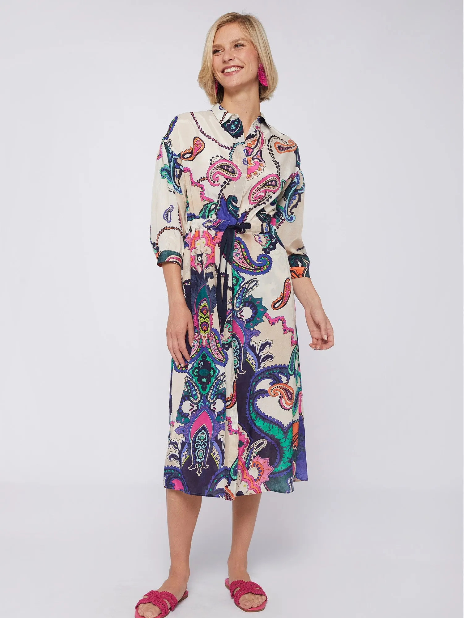 VILAGALLO VEIPA DRESS MAXI PAISLEY PRINT