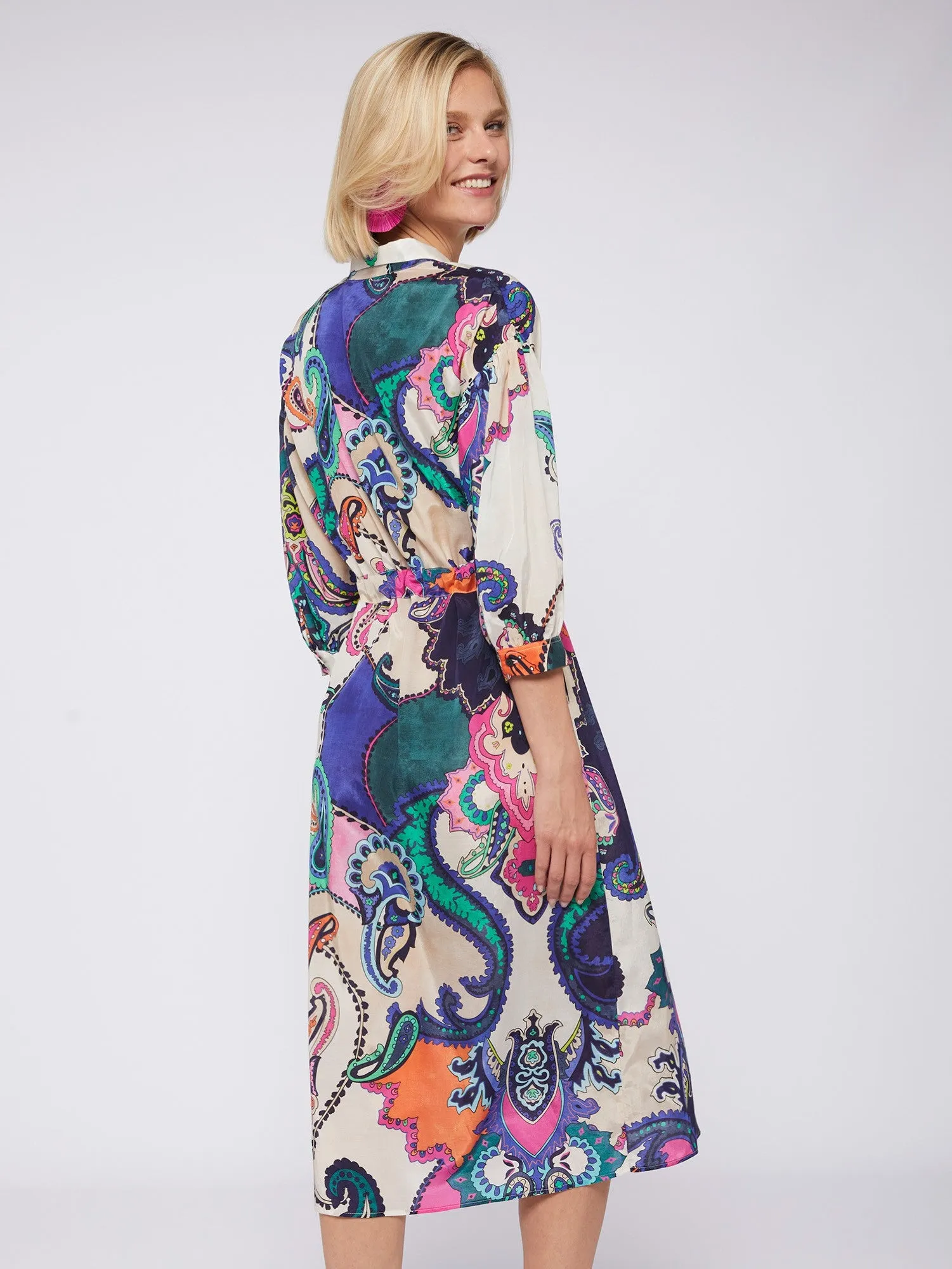 VILAGALLO VEIPA DRESS MAXI PAISLEY PRINT